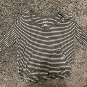 American Eagle Long Sleeve Shirt with Stripes